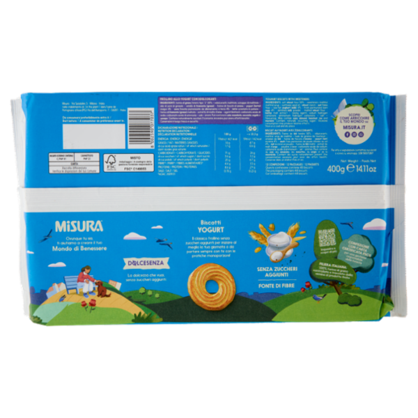 Misura Dolcesenza Biscotti Yogurt 400 g