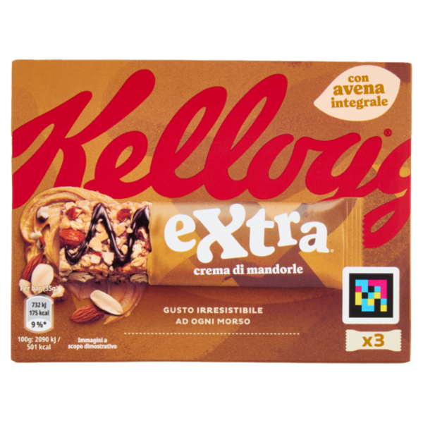 Kellogg's extra crema di mandorle 3 x 35 g