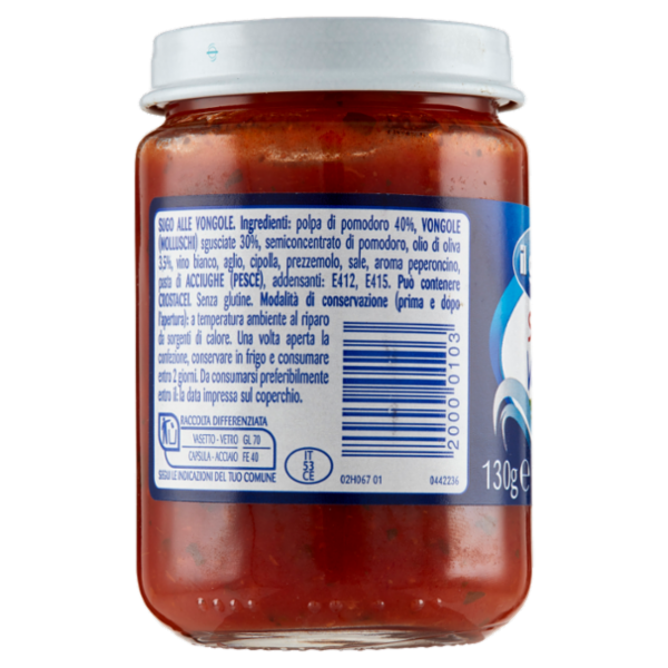 IL GIGANTE Sugo alle Vongole 130 g