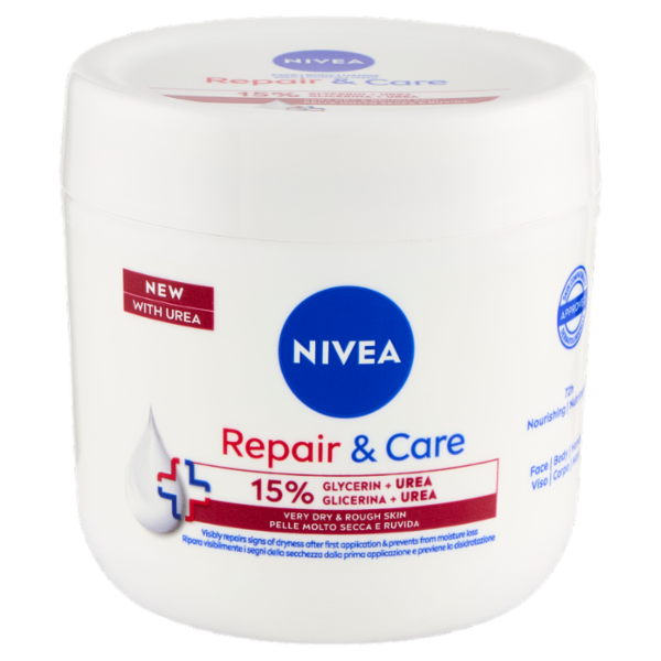 Nivea Repair & Care 15% Glicerina + Urea Pelle Molto Secca e Ruvida 400 ml