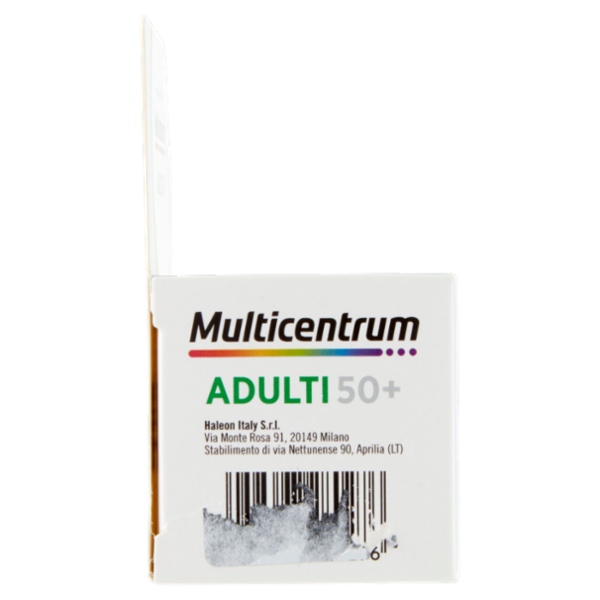 Multicentrum Adulti 50+ Vitamina C, D, E, Fosforo Integratore Multivitaminico Completo 30 cpr 37 g