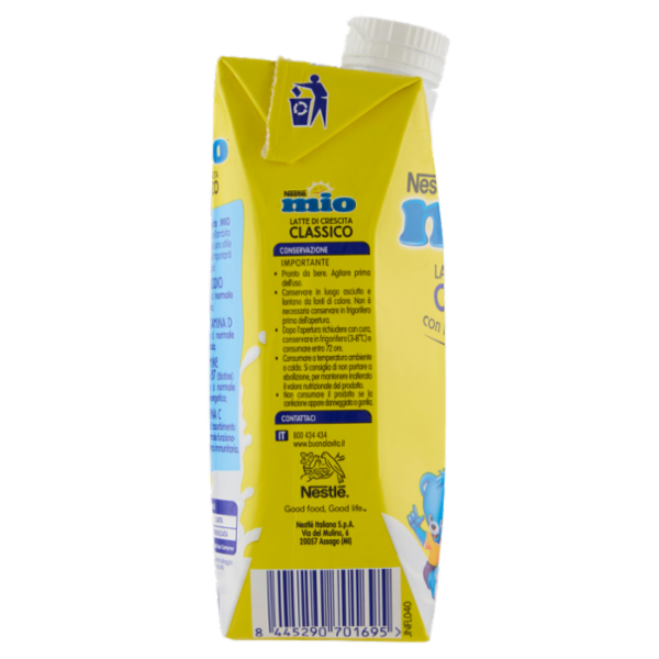 NESTLÉ MIO Latte di Crescita Classico Liquido Brick 500ml