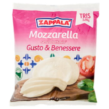 Zappalá Gusto & Benessere Mozzarella Senza Lattosio* 3 x 90 g