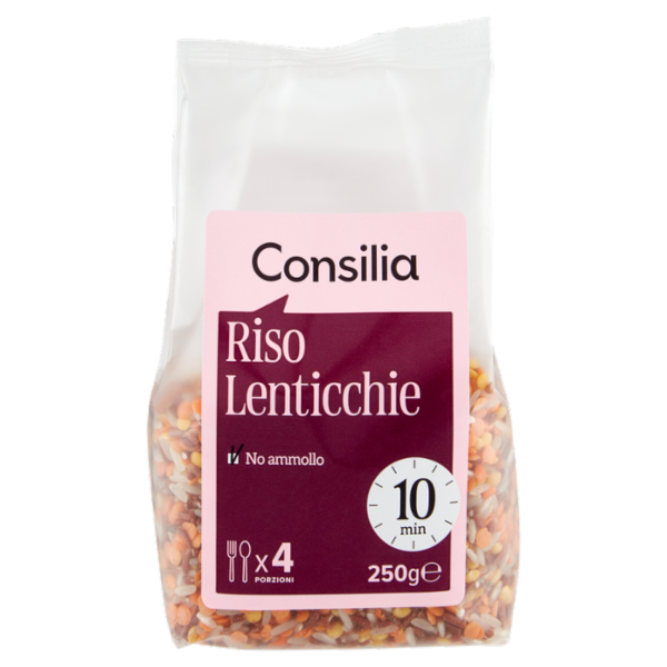 Consilia Cereali e Legumi Secchi Misto Riso Thai e Lenticchie 250 g