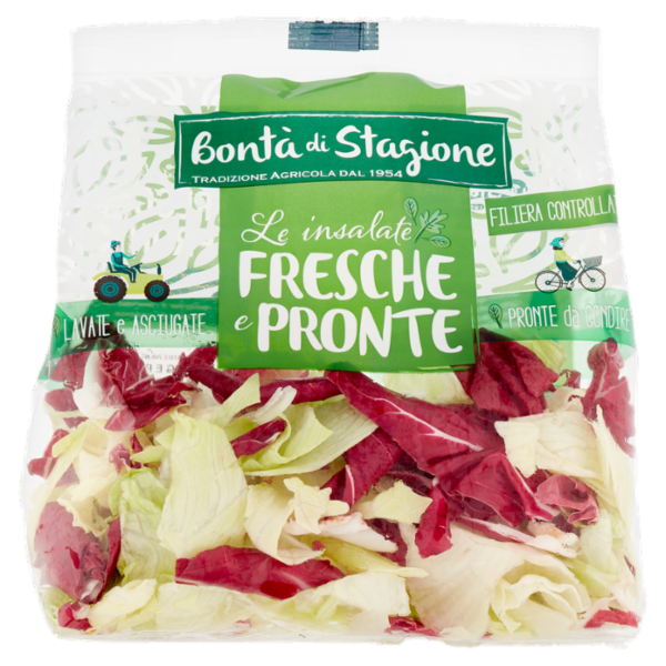 Bontà di Stagione Le insalate Fresche e Pronte Iceberg e Radicchio 220 g