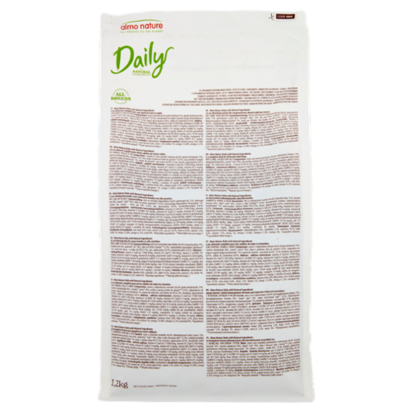 almo nature Daily Adult Dog con Agnello, Pollo e Riso 1,2 kg