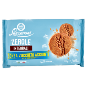 Lazzaroni Senza Zuccheri Aggiunti Zerole Integrali 300 g