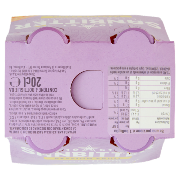 Sanbittèr Passion Fruit 20cl x4