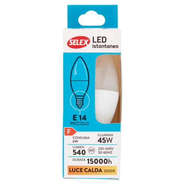 Selex Lampadina Led SMD Mini Oliva E14 6W