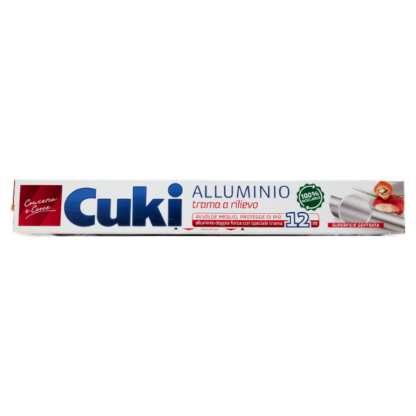 Cuki Conserva e Cuoce Alluminio trama a rilievo Superficie Goffrata 12 m