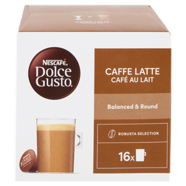 NESCAFÉ DOLCE GUSTO Caffè Latte 16 Capsule Compatibili Nescafé Dolce Gusto 160g