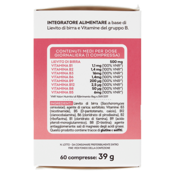 Laboratoires Vitarmonyl Lievito di Birra + Vitamine del Gruppo B Capelli e pelle 60 Compresse 39 g