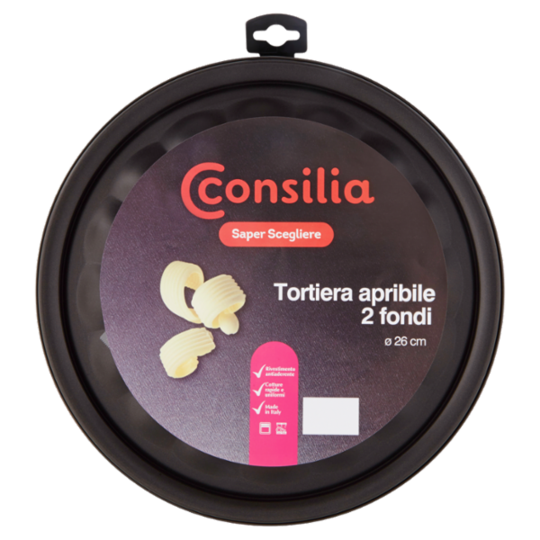 Consilia Saper Scegliere Tortiera apribile 2 fondi ø 26 cm