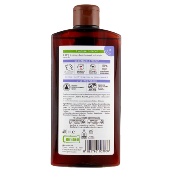 I Provenzali Bagnodoccia schiuma Erboristico Karité Setificante 400 ml