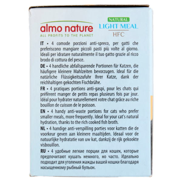 almo nature Natural Light Meal HFC Tonno e Gamberetti 4 x 50 g