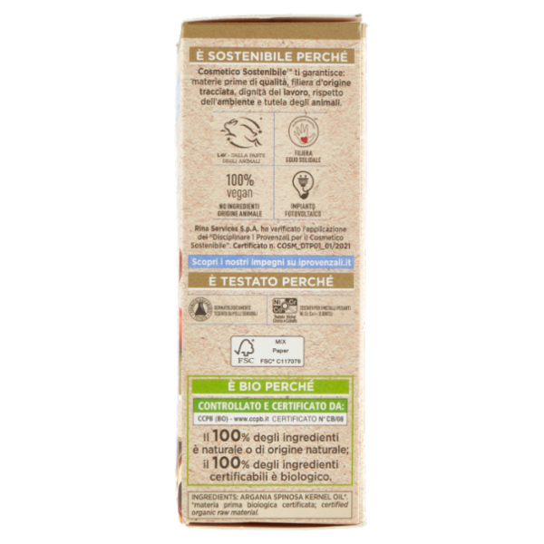 I Provenzali Bio Olio di Argan Biologico Puro al 100% 30 mL