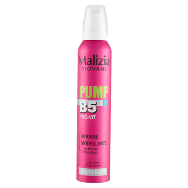 Malizia Giovani Pump IT B5 Pro-Vit Mousse Modellante Tenuta Forte 200 mL