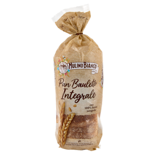 Mulino Bianco Pan Bauletto Integrale Pane ideale per panini 400g