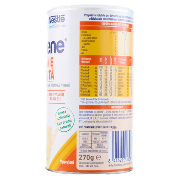MERITENE Forza e Vitalità Gusto Vaniglia 270g