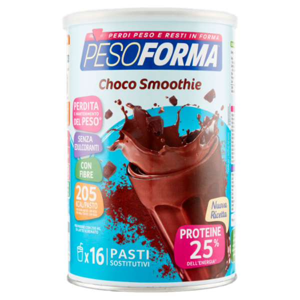 Pesoforma Choco Smoothie, Pasto sostitutivo gusto Cioccolato, Shake per il controllo del peso, 436g