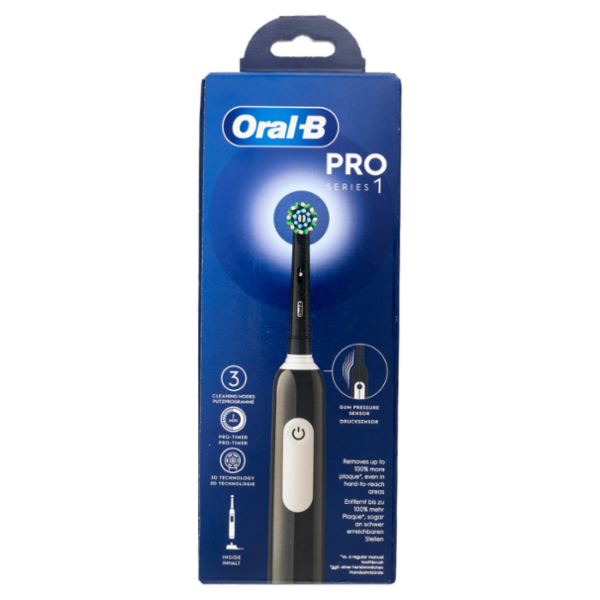 Oral-B Spazzolino Elettrico Denti Ricaricabile Pro Series 1 Black