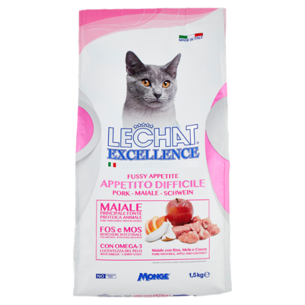 LeChat Excellence Appetito Difficile Maiale 1,5 kg