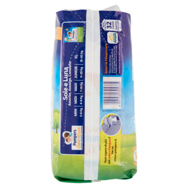 Pampers Sole e Luna 5 Junior 32 pz