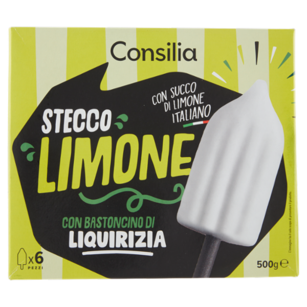Consilia 6 Gelati al Limone e Stecco di Liquirizia 500 g