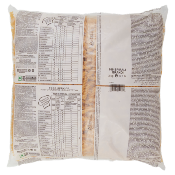granoro Food Service 100 Spirali Grandi 3 kg