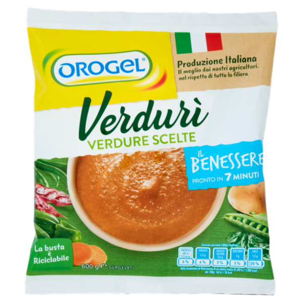 Orogel Il Benessere Verdurì Verdure Scelte Surgelati 600 g