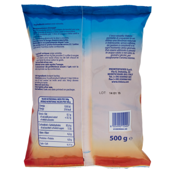 ristora Professional Orzo Solubile 500 g