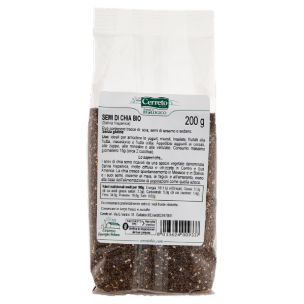 Cerreto i Semi Semi di Chia Bio 200 g