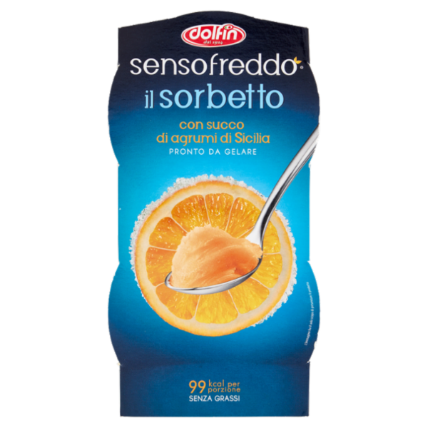 dolfin sensofreddo il sorbetto con succo di agrumi di Sicilia 2 x 100 ml