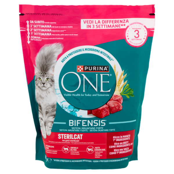 PURINA ONE Bifensis Sterilcat Manzo 800g