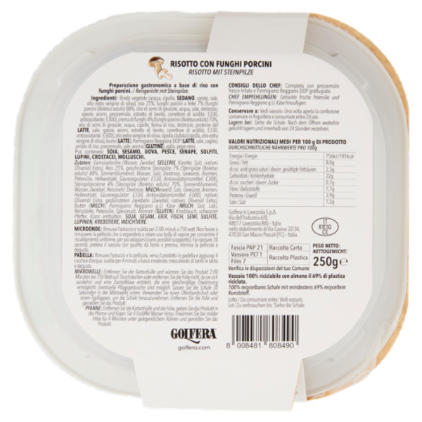 Golfera Ben Fatto Risotto con Funghi Porcini 250 g