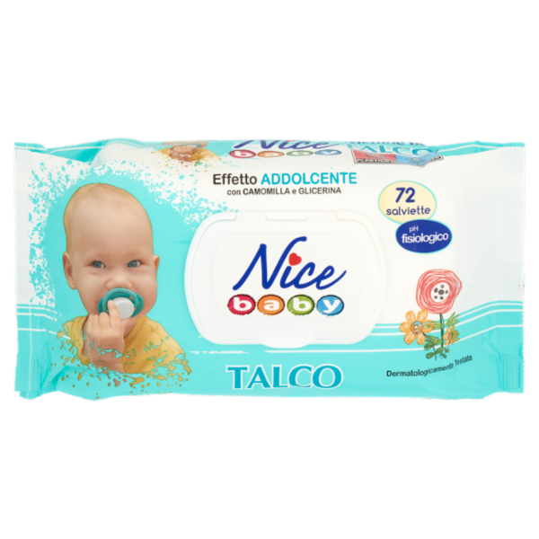 Nice baby Salviette Talco 72 pz