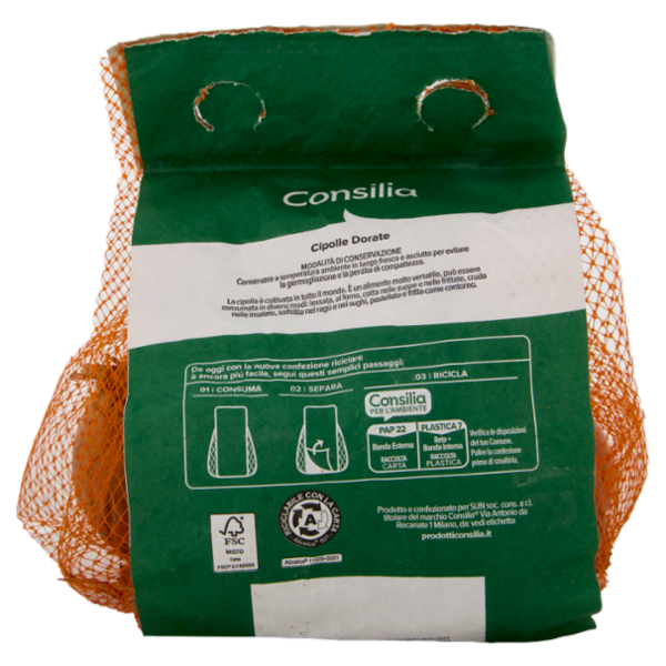Consilia Saper Scegliere Cipolle Dorate 750 g
