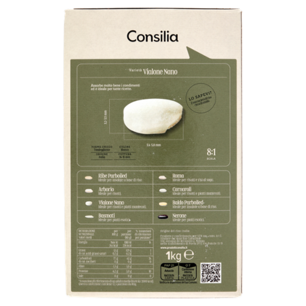 Consilia Riso Vialone Nano Semifino 1 kg