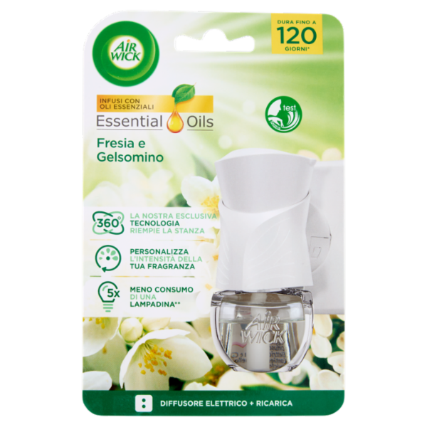 Air Wick Diffusore Elettrico Fresia e Gelsomino Profumatore per Ambienti 19 ml