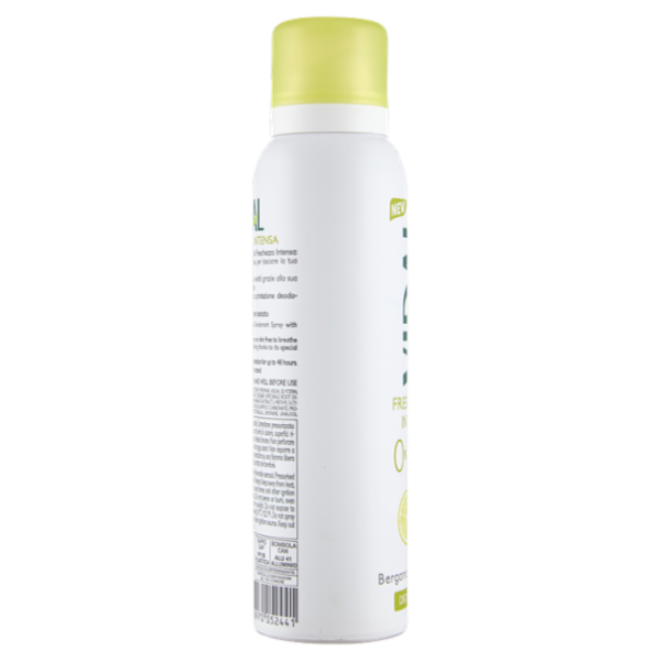 Vidal Freschezza Intensa Bergamotto e Zenzero Deo Spray 48H 150 ml