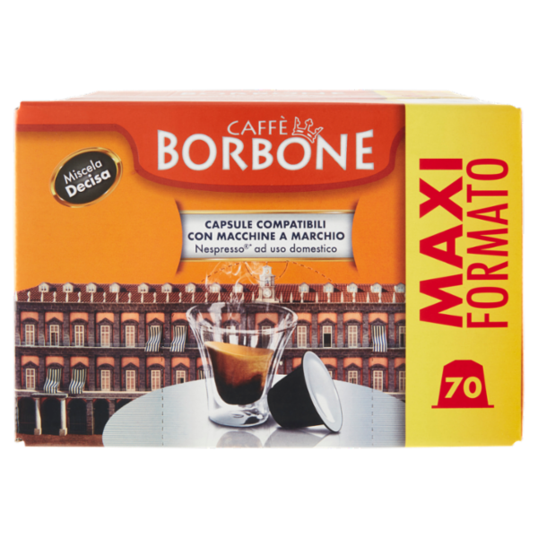 Caffè Borbone Miscela Decisa Capsule Compatibili Nespresso* 70 x 5 g