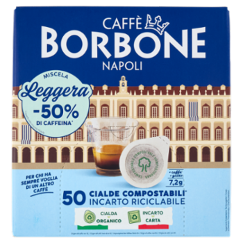 Caffè Borbone Miscela Leggera Cialde Compostabili* 50 x 7,2 g