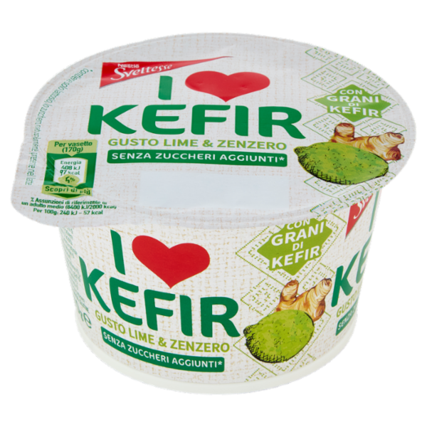 SVELTESSE I love Kefir Pot Lime-Zenzero 1x170g