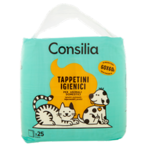 Consilia Tappetini Antiodore Per Animali 60X60 Cm 25 Pezzi
