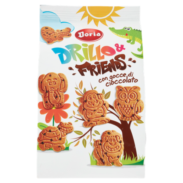 Doria Drillo & Friends con gocce di cioccolato 350 g