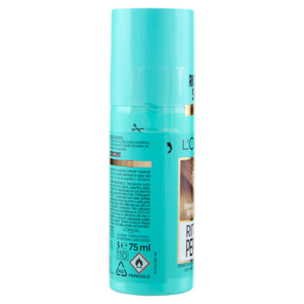 L'Oréal Paris Ritocco Perfetto, Spray Correttore per Radici e Capelli Bianchi, Biondo Scuro, 75 ml