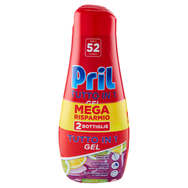 PRIL Tutto in 1 Gel Limone 2x936ml