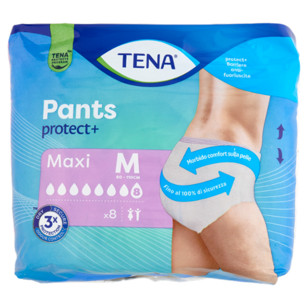 Tena Pants protect+ Maxi M 8 pz