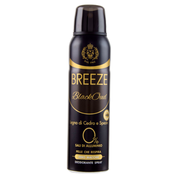 Breeze BlackOud Legno di Cedro e Spezie Deodorante Spray 150 mL