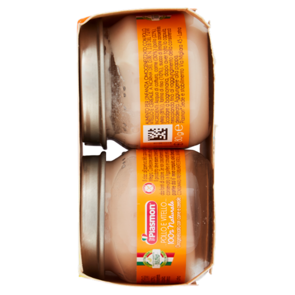 Plasmon Pollo e Vitello Omogeneizzato con Carne e Cereale 4 x 80 g